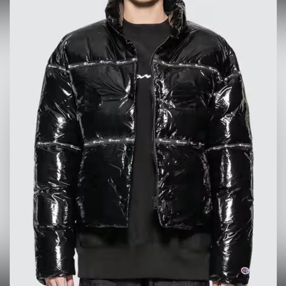 Champion Size S Glossy Puffer Jacket